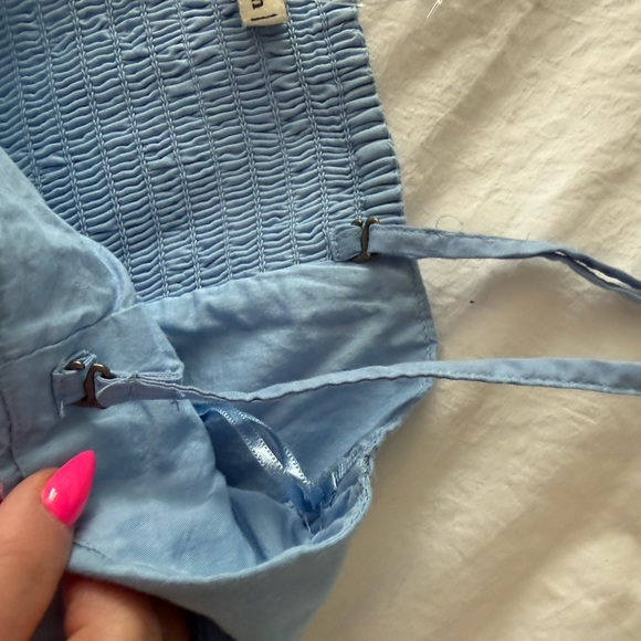 Abercrombie & Fitch Light Blue Smocked Top - Picture 5 of 5